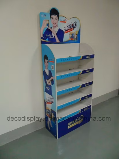 Health Care Products Retail Cardboard Promotional Display Shelf